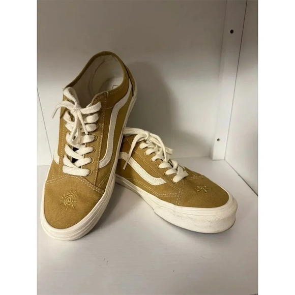 Vans Old Skool Tapered Eco Theory Peace Leaf Sneakers Size M8/W9.5 Multicolor - Picture 1 of 7